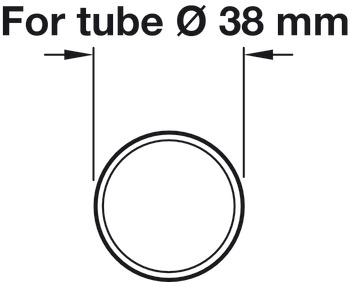 Railing Tube Straight Bar Railing System Ø 25-51 mm length 2500-5000 mm Ø 38 mm length 2500 mm polished chrome finish - view 2