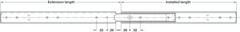 DS3031 BB Drawer Runner Full 70kg 350mm 304 Stainless Steel - view 3