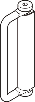 Handle for Folding Patio Doors Slido Fold 100-U Top hung end folding system Gold finish