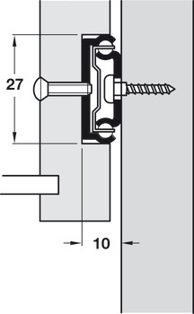 BB Drawer Runner 27mm Groove Sgl 15kg 406-696mm - view 3