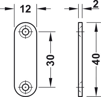 Magnetic Catch HR 300D 5.0kg SF Aluminium/Steel - view 2