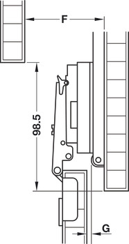 Accuride 1432 35mm Hinge Set-Inset - view 5