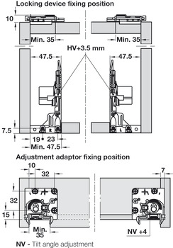 Dynapro Fnt Fixings Clips for Narrow Drawer - view 3
