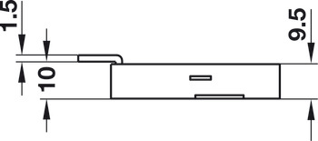 Rim Lever Lock Backset 30 mm Random key changes - view 2