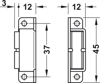 Magnetic Catch HR 300D 5.0kg SF Aluminium/Steel - view 3