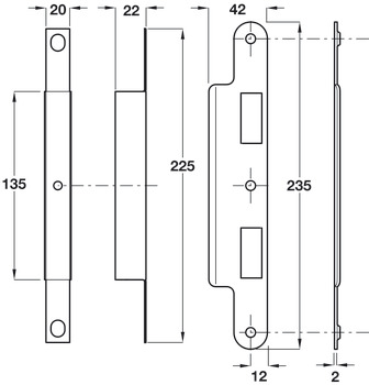 Startec Mort Cyl Nightlatch 60/92mm SSS - view 3