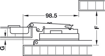 Accuride 1432 35mm Hinge Set-Inset - view 3