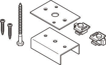 Jointing Fitting Set for Sliding Interior Pocket Doors Pocket Hideaway For use with 2 Pocket Hideaway door sets Jointing fitting set