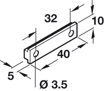 Plinth Bracket for 637.47.700 Plastic White - view 2