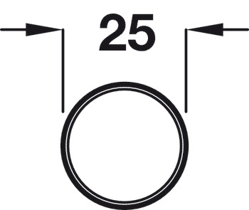 Railing Tube Straight Bar Railing System Ø 25-51 mm length 2500-5000 mm Ø 25 mm length 5000 mm polished stainless steel finish - view 2