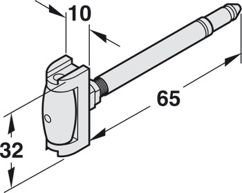 Sashlock RebateSet 13mm 3 Lvr Mortice NP - view 3
