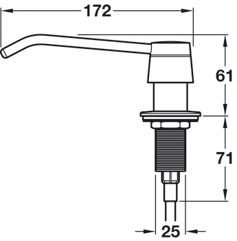 Soap Dispenser for Worktop Mounting Polished finish - view 2