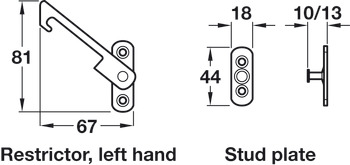 Restrict Safety Catch-Restrictor RH MSS - view 2