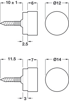 Magnetic Catch for Screw Fixing Elite Pull 4 kg nickel - view 4