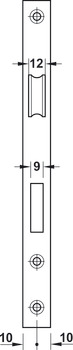 Startec Mort Bath Lock Square 55/84mm Black - view 3