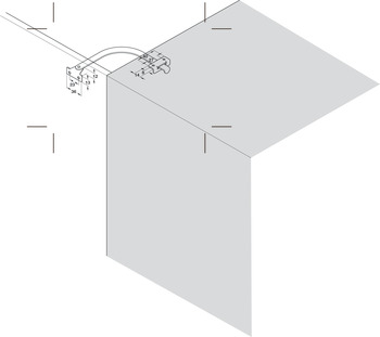 Lid Stay Steel Also for use as a door restraint Left hand mounting - view 3