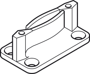 Fitting Set for Sliding Interior Doors Hawa-Junior 120/A Top hung system For 1 door - view 5