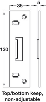 Keep for Multipoint Locks-Top/Btm No Adj - view 2