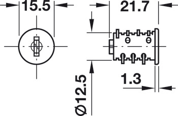 Symo Uni Cyl Core+Plain Key 0002 - view 2