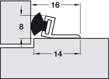 Door Seal Pile Polypropylene White - view 2
