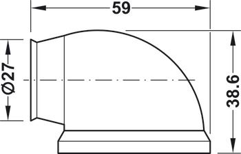 Door Holder Pull 20 kg for Floor Mounting Magnetic Brown - view 3