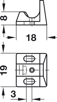 Spring Catch Quick for Screw Fixing Automatic Burnished - view 3