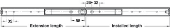 0330 BB Side Drawer Runner Full 50kg 300mm HGSS - view 3