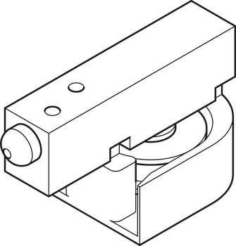 Fitting Set for Sliding Interior Doors with Simultaneous Action Hawa-Symmetric 80 Top hung system For 2 bi-parting doors - view 2