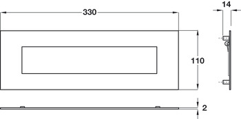 Letter Plate 330x110x14mm SSS - view 2
