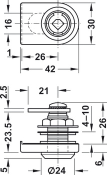 Symo3000 Gls Dr Lever Lockcase A PNP - view 2