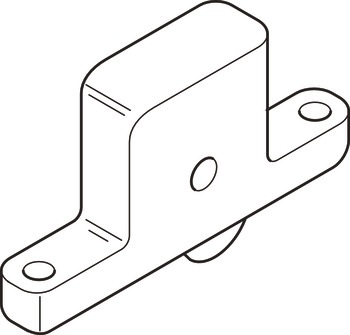 Bottom Roller for Sliding Internal or External Doors Straightaway 700 Bottom rolling system Stainless steel casing