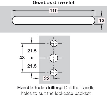 Espagnolette Shootbolt Gearbox Drive - view 3
