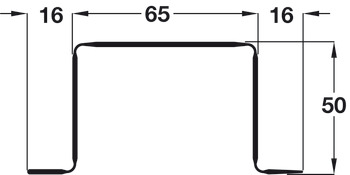 Finger Guard Commercial Length 1960 mm Plastic Long anticipated life span Length 1960 mm white - view 2