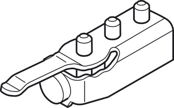 Track Stopper for Sliding Interior Doors Hawa-Junior Top hung system Zinc alloy housing