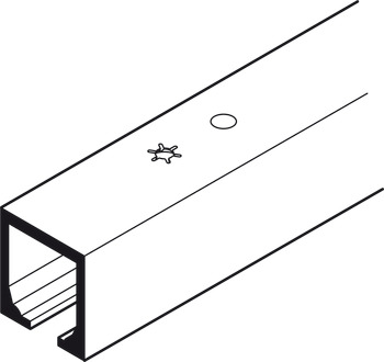 Top Track for Sliding Wooden and Glass Interior Doors Hawa-Junior 40 Top hung system Length 3500 mm