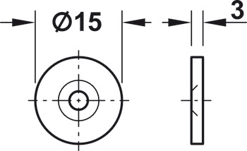 Mortice Magnetic Catch 5.0kg Brs/Steel NP - view 2