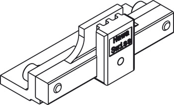 Fitting Set for Sliding Interior Doors with Simultaneous Action Hawa-Symmetric 80 Top hung system For 2 bi-parting doors - view 5