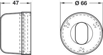 Emergency Dome Cover D66x47mm - view 2