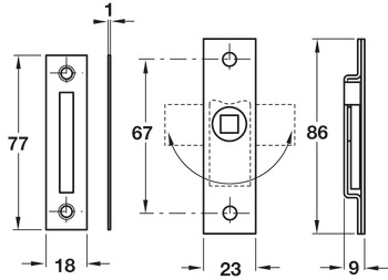 Budget Small Rim Budget Lock Steel ZP - view 3