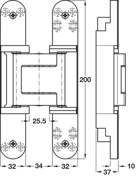 Tectus TE540 3D A8 180D Hinge BM - view 5