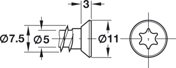 Window Frame Screw, Countersunk Head, TS30, 132 mm - view 3