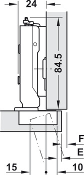 Tiomos 110D Hinge Clk FO DF w SC NP - view 3