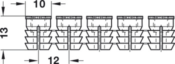 Strip of Glue in Sleeves M6 Internal Thread for Ø 10 mm Holes Press-Fit Installation Length 13 mm - view 2