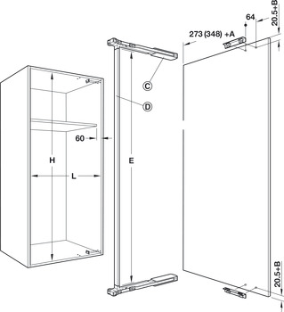 Connecting Bar Length 2500 mm For use with 407.32.906 & 407.32.907 Length 2500 mm - view 3