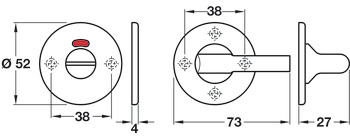 Disabled WC Set D52mm 316 SSS - view 2
