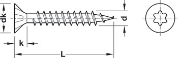 Spax Screw, Countersunk Head, T-Star, Fully Threaded, 4.0 x 30 mm - view 2