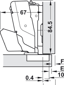 Tiomos 155D Hinge Clk FO SF wo SC NP - view 3