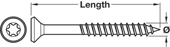 Spax Screw for MDF, Countersunk Head, T-Star, 3.5 x 45 mm - view 2