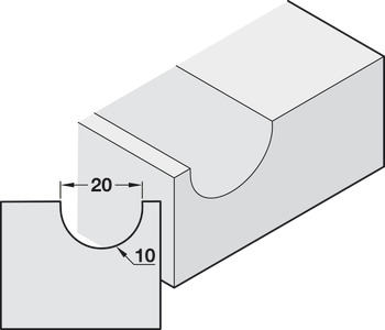 Cutter Radius Bit Two Fluted for Drainer Routing Jig Shank 1/2" - view 2
