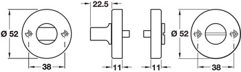 Startec Escutcheons D52mm WC Set 304 SSS - view 2